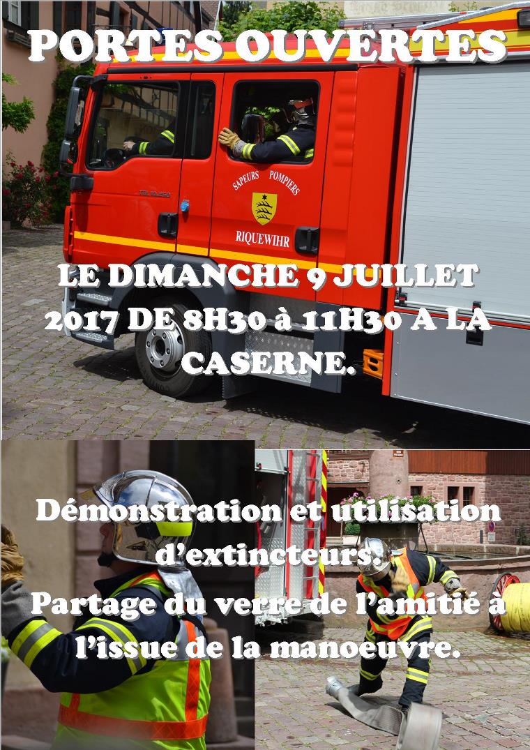 Affiche des Portes ouvertes à la caserne de Riquewihr